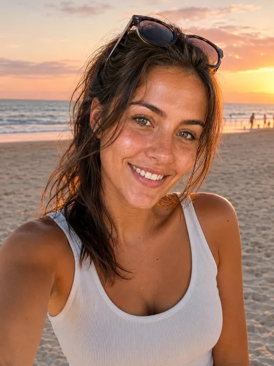 Beach golden hour — illustrative preview